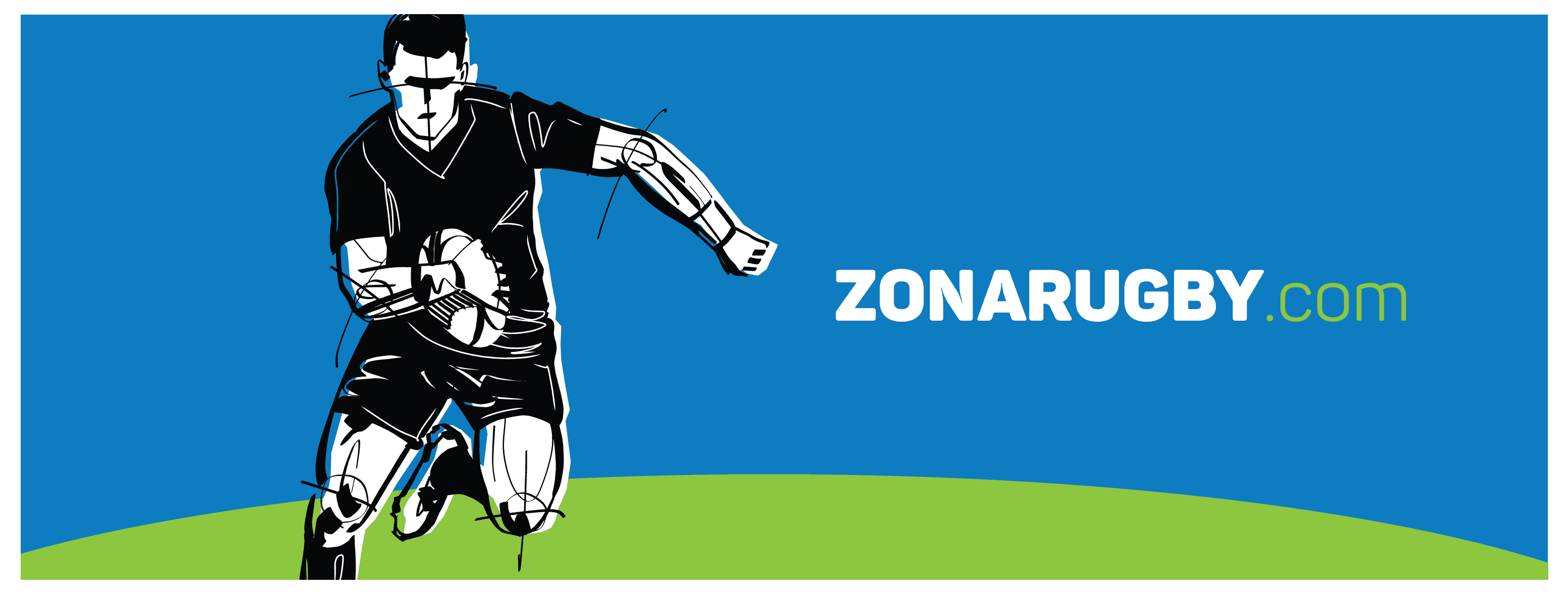 Zona Rugby - Ilustración de jugador de rugby