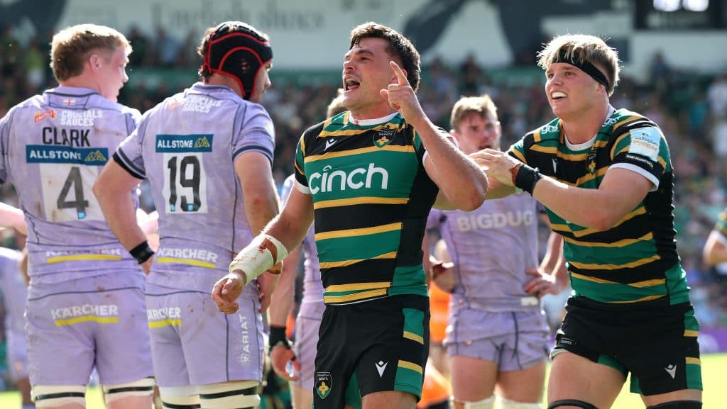 Northampton iguala récord de tries y va por más en la Premiership