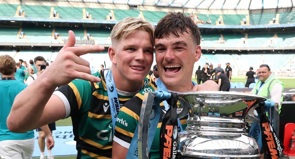 George Furbank, emocionado tras consagrarse campeón con Northampton