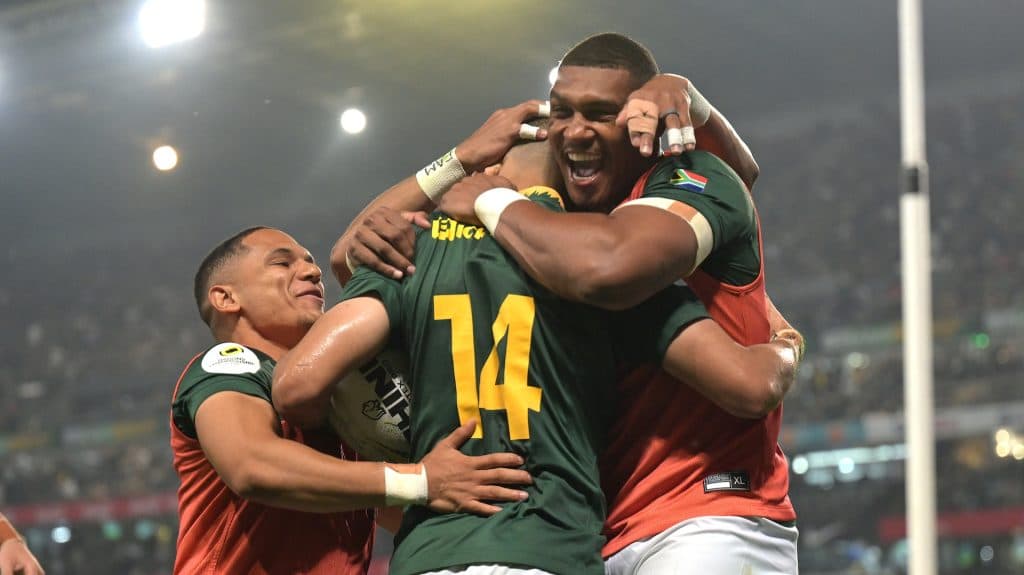 Springboks golean a Gales con siete tries, pero sin brillar